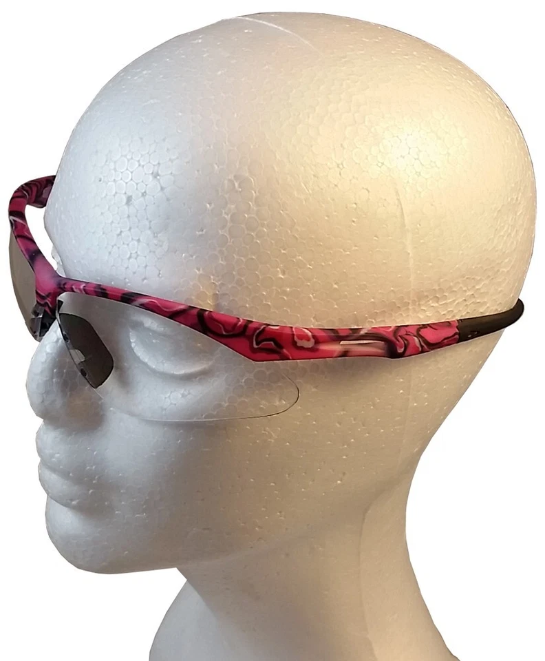 CIRCLE- Erb Annie Safety Glasses Pink Camo Design With Clear Lens