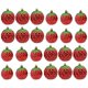 thumbnail image 3 of 6Pcs Christmas Tree Electroplating Painted Strawberry Pendant Kid Gift Xmas Decor 3.2inch, 3 of 9