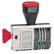 COSCO 2000PLUS Dial-N-Stamp, 12 Phrases, 1 1/2 x 1/8 -COS010180