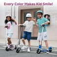 thumbnail image 3 of Electric Scooter for Kids Ages 6-14,200W Foldable E-Scooter with 3 Speeds (5/8/12 mph),LED Display,Colorful Lights,Gift for Kid,Gray, 3 of 8