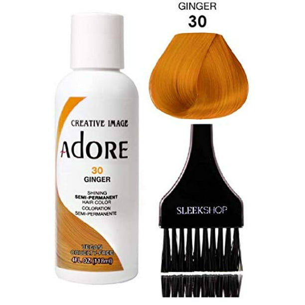 ADORE Creative Image Shining SEMI-PERMANENT Hair Color (w/ brush) No Ammonia - 76 Copper Brown ADORE Creative Image Shining SEMI-PERMANENT Hair Color (w/ brush) No Ammonia - 76 Copper Brown