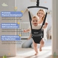 thumbnail image 2 of Slevoo Baby Jumper, Baby Doorway Jumper Bouncer for Babies 6-12 Months, with Easy to Use Clamp and Adjustable Strap, Black, 2 of 7