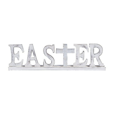 Easter Tabletop With Foil Cross - Home Decor - 1 Piece