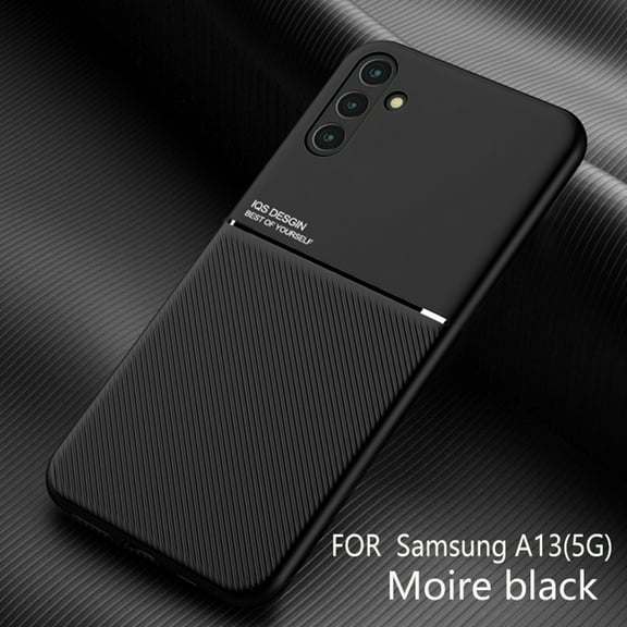 for Samsung Galaxy A13 5G Case, Luxury Ultra Slim with Magnetic Matte Dual Layer Shockproof Bumper Frame Drop Protection Hybrid Phone Case Cover for Samsung Galaxy A13 5G,Black