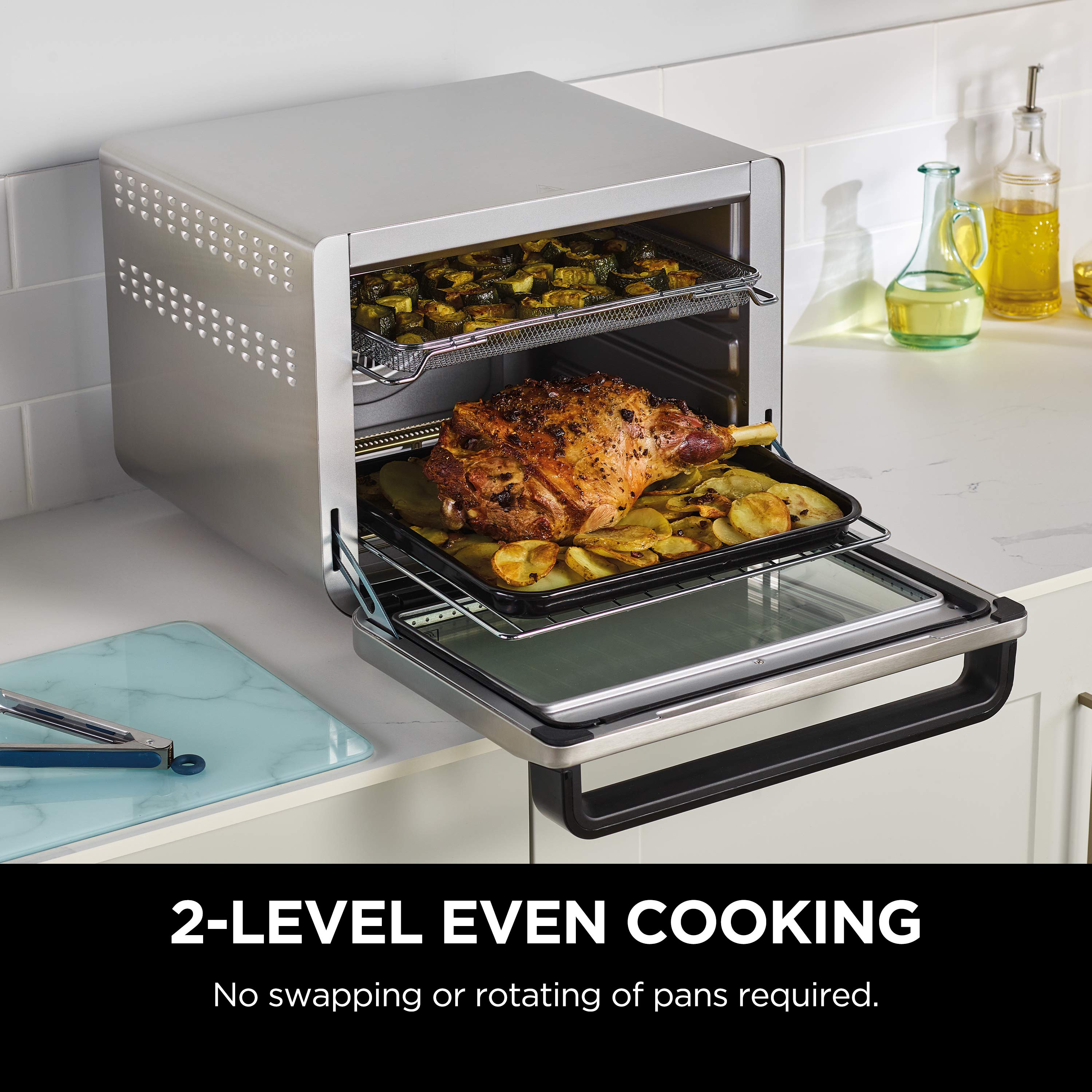 Ninja Foodi 8-in-1 XL Pro Air Fry Oven, Large Countertop Convection Oven, DT200 - image 2 of 12