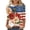 Multicolor 13, variant on 250th Anniversary USA Shirt for Women 3/4 Sleeve 4th of July Tunic Tops Ladies Patriotic American Flag Blouse Independence Day Gift Multicolor 10 XXL