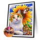 thumbnail image 2 of Animales hechos a mano flores 5D DIY taladro redondo completo dibujo Kit diamante pintura Likrtyny Arte deco, 2 of 9