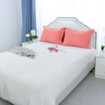 thumbnail image 2 of PiccoCasa 2Pcs 300 Thread Count Cotton Oxford Pillowcases, Soft Pillow Shams, King(20"x36"), Coral Color, 2 of 8
