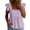 Purple, variant on hlysgo Womens Square Neck Top Ruffle Short Sleeve Palazzo Tops Cute Smocked Babydoll Summer Blouses Navy,2xL