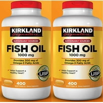 2 PACK |  KS Fish Oil 1000 mg., 400 Softgels (2 PACK)
