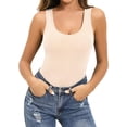 thumbnail image 2 of Xishao Women's Cross Wrap Ruched Deep V Neck Short Sleeve/Long Sleeve Shirt Bodysuit Jumpsuit Xishao ropa, 2 of 2