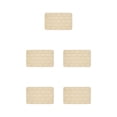 thumbnail image 3 of Maytalsory Quick-drying Bathroom Rugs Exquisite Crafted For Easy Cleaning Toilet Rugs Bath Mat Carpets Khaki 5PCS, 3 of 6