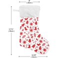thumbnail image 2 of Coolnut Christmas Stockings Christmas Elements , 1 Pack 17.7" Xmas Fireplace Santa Socks Christmas Tree Hanging Stockings Decoration for Christmas Holiday Xmas Gift, 2 of 6