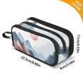 thumbnail image 4 of FORMRS Pencil Case with 3 Compartments Zipper Pouch, Elementary School Level and up, Art Mountain and Sun Pattern, 4 of 8