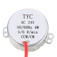thumbnail image 2 of Uxcell AC 24V 50-60Hz CCW/CW 4W 5-6RPM Synchronous Motor - Turntable Motor, 2 of 5