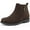 Brown fiber, variant on HARVEST LAND Women Chelsea Boots Zip up Short Ankle Flat Booties for Female Fall Winter