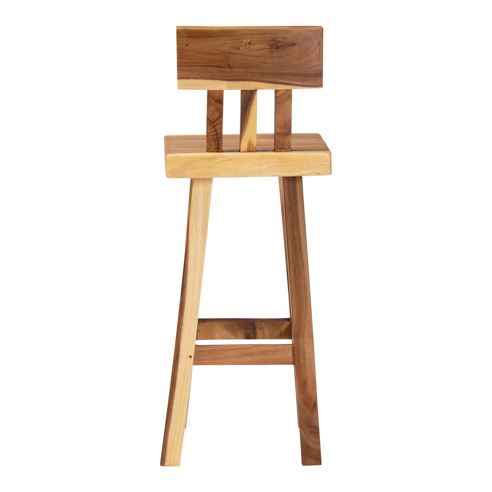 bali & pari Luli Rustic Bar Stool, Bar Height, Natural Brown