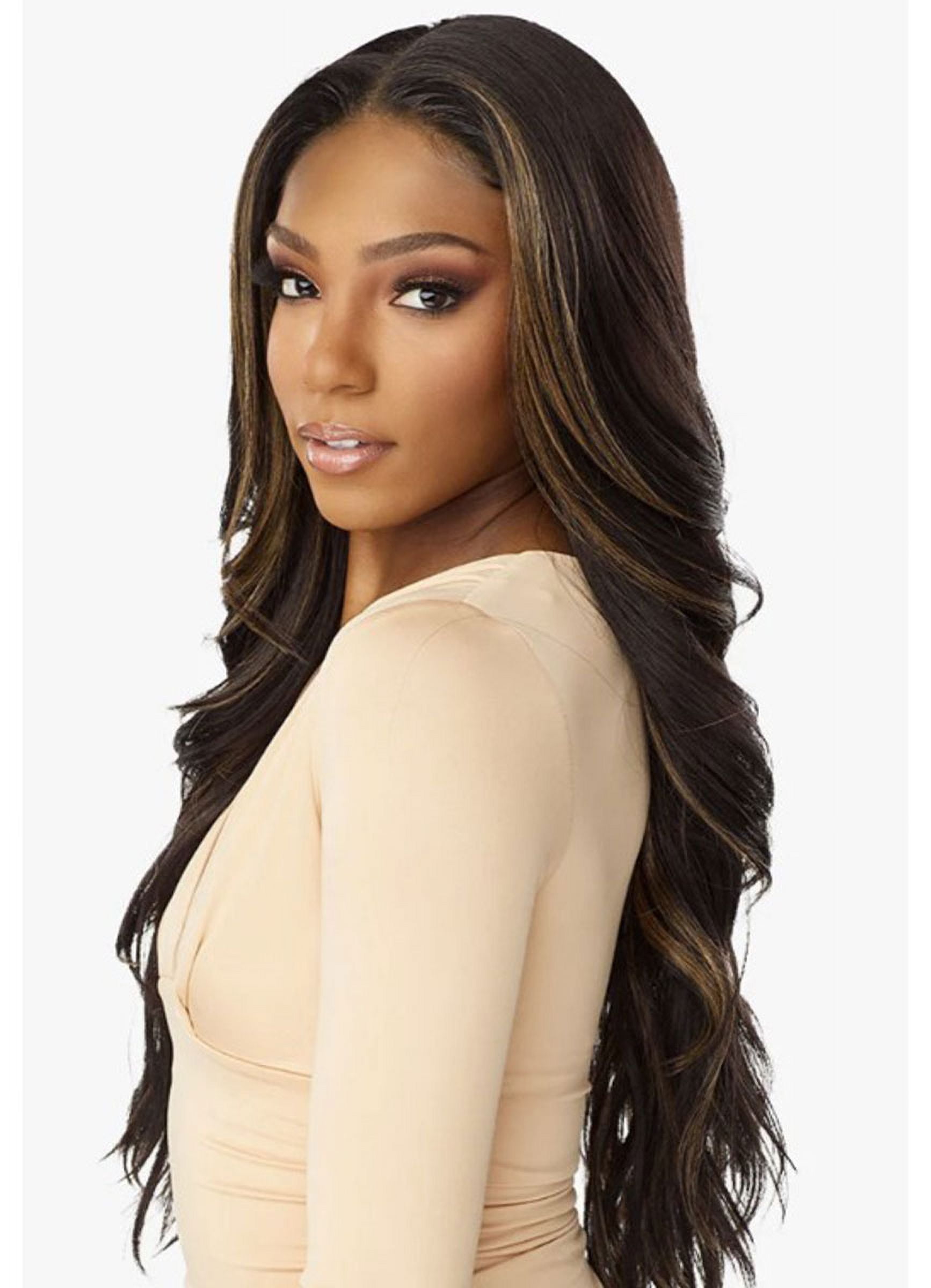 Sensationnel WHAT LACE 13x6 Wigs - Cloud 9 Synthetic Hair Hand Tied Natural Preplucked Hairline Illusion Lace Frontal Lacewig -Whatlace BRAELYN (BALAYAGEHAZELNUT), 18.3 ounces, 1.0 Count