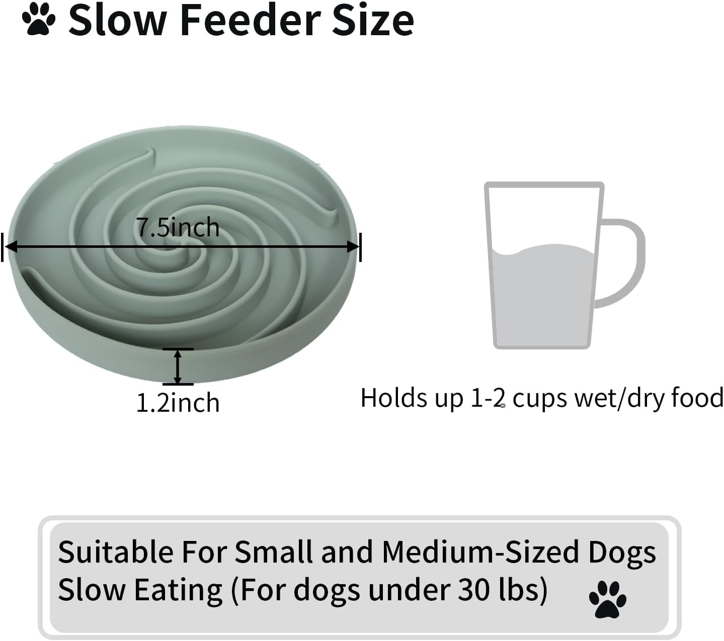 Slow Feeder Dog Bowls, Dishwasher Microwave Safe Silicone Puppy Puzzle Bowl with Non-Slip Design for Eating (Blue and Yellow)