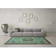 thumbnail image 3 of Ahgly Company Indoor Rectangle Oriental Light Blue Modern Area Rugs, 2' x 4', 3 of 4