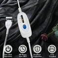 thumbnail image 7 of GONUES Electric Blanket 72"x 84" Full Size Soft Warm Flannel Fast Heating Blanket, 4 Fast Heating Levels & 10H Auto off-Dark Grey, 7 of 7