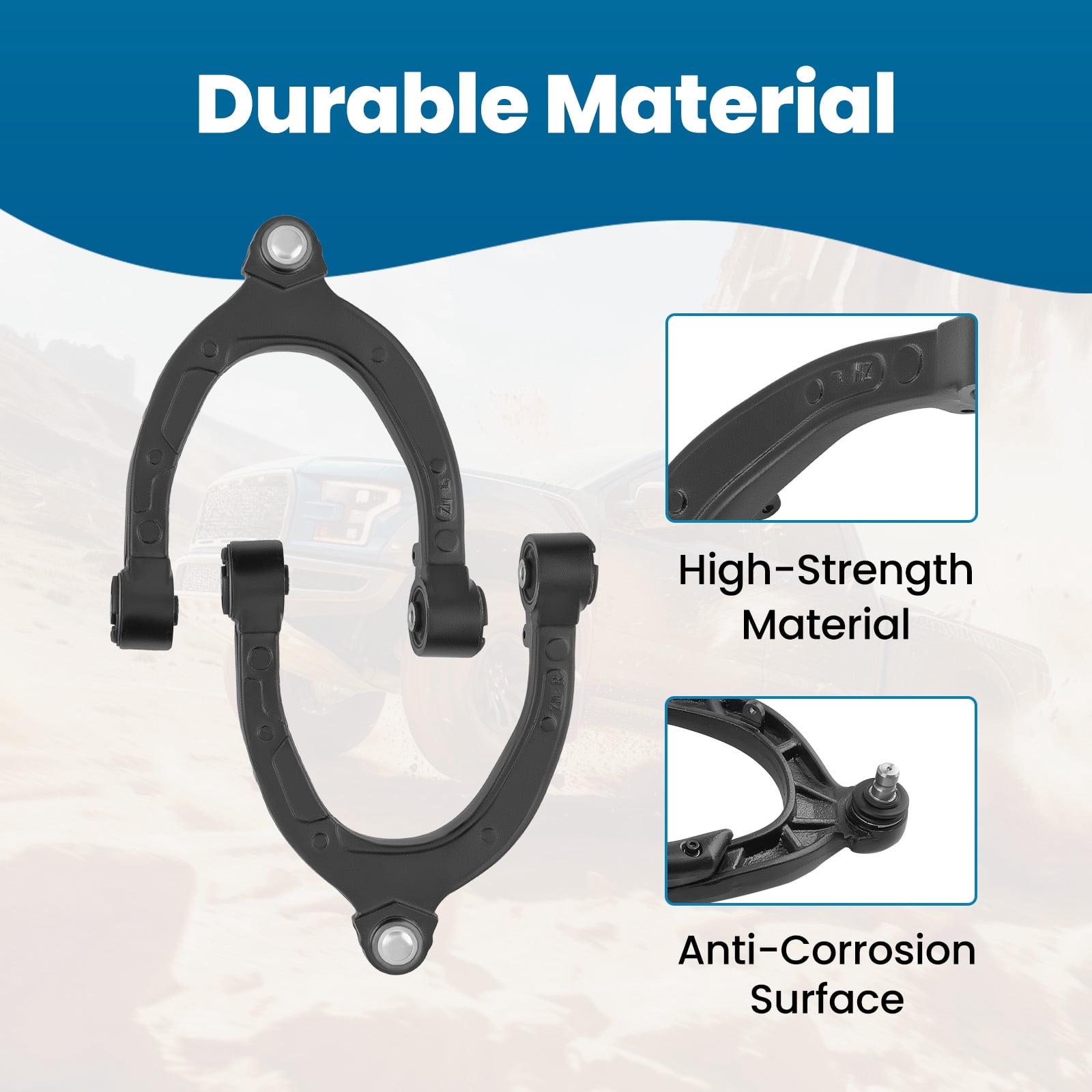 maXpeedingrods 6Pc Front Upper Lower Control Arm Kit for Tesla Model 3 2017-2022, Forward Rearward Control Arm w/Ball Joint