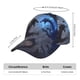 thumbnail image 2 of Fotbe Black And Blue Lightning Dragon Gorro Clásico de Béisbol, Gorra Ajustable con Broche Snapback, Gorro de Exterior de Algodón Suave, 2 of 6
