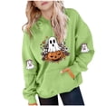 thumbnail image 2 of YUNAFFT Chandail à Capuchon pour Enfants 5-15 Ans avec Poche Manches Raglan Molleton Japonais Décontracté Halloween Automne Hiver Multicolore, 2 of 4