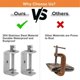 thumbnail image 3 of 2Pcs 304 Stainless Steel C Clamp, Clamp Woodworking Clamp Heavy Duty C Clamps for Woodworking, Weld, 3 of 5