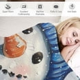 thumbnail image 3 of Pratyus Snowman Bird Blue Hat Flannel Throw Blanket for Couch Sofa Bed, Lightweight Soft Blanket, All Seasons Comfort, Christmas Home Decor 40x50in, 3 of 6