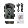 thumbnail image 4 of Camara Caceria Deportiva Vigilancia Espia Trampa Vision Nocturna infrarojos 36mp 120° con pantalla adentro, detector de movimiento fullHd 1080p aprueba de agua ip66 de Gogo electronics Color Camuflaje, 4 of 11