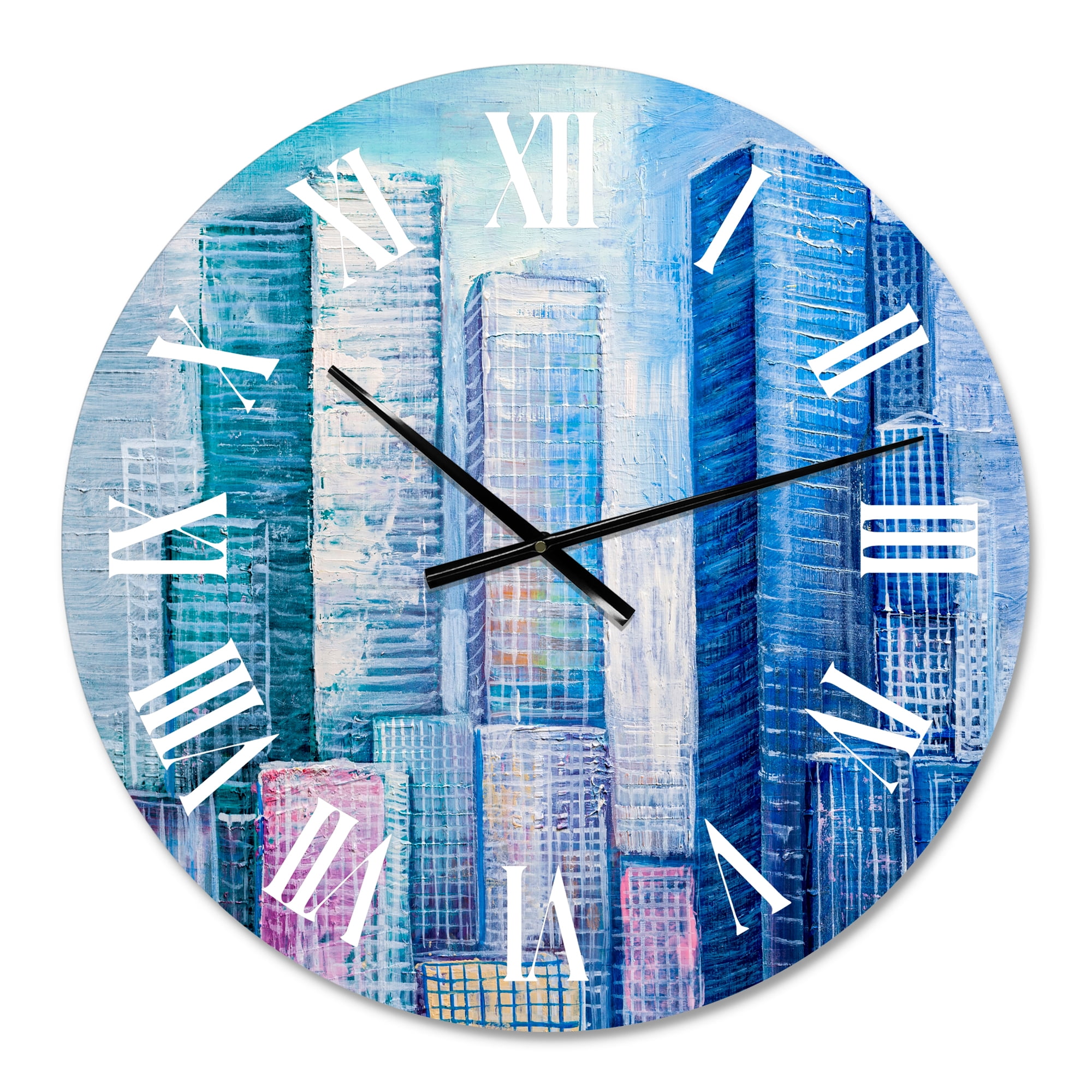 Designart 1 in Modern,Contemporary Wall Clock