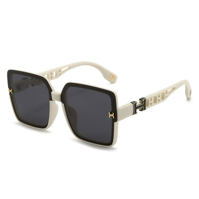 Gafas de sol de moda de alta gama con montura grande y cuadrada, gafas de sol anti-ultravioleta, hechas de TR