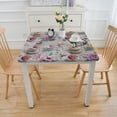 thumbnail image 3 of HAOXIT Tea Tablecloth, Design Old Image of Print, Dining Room Kitchen Rectangular Table Cover 44''x44'', 3 of 7