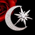 thumbnail image 6 of Jewelblings Victorian Antique Hardware Pave Clear CZ Star Crescent Moon Brooches Pins Unisex Planet Jewelry for Business Suit Formal Dress, 6 of 7