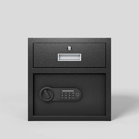 Witaxima Steel Security Safe, Electronic Keypad, 1.69 Cubic Feet, Black, for Cash/Jewelry