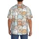 thumbnail image 3 of Balery Lovely Bear Camisa Casual de Manga Corta con Botones para Hombre, Texturizada, Estilo Cubano, para Playa, Verano-Small, 3 of 5