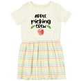 thumbnail image 3 of Inktastic Apple Picking Crew Girls Toddler Dress, 3 of 5