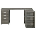 thumbnail image 5 of Yvette 60-inch 3-drawer L-Shape Computer Desk Weathered Grey, 5 of 11