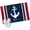 Blue, variant on 2x3 Ft Entryway Area Rug, Navy Blue Red Stripe Kitchen Rug Runner Washable Floor Mat, Coastal Nautical Anchor Farmhouse Non Slip Indoor Door Mat Throw Carpet for Bathroom Living Room Bedroom