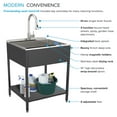 thumbnail image 4 of Transolid Trs_Ews-2422S Contemporary Laundry Washstand 24" Free Standing Single Basin, 4 of 7