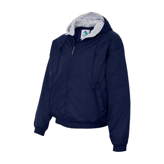 HOODED TAFFETA JKT/FLC LD NAVY M