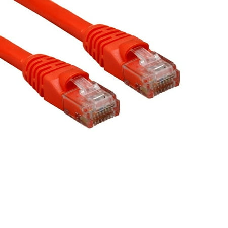 Hub Mold - Kentek 10 Feet FT CAT6 UTP Crossover Patch Cable 24 AWG 550 MHz Category 6 Unshielded Twisted Pair Cross-over Snagless Molded Boot Ethernet RJ45 Network Cord PC Mac Hub Red