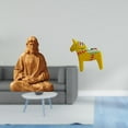 thumbnail image 2 of Estatua del Corazón de Jesús y caballo de Dala sueco, figura coleccionable para pasillo, dormitorio, oficina, escritorio, chimenea, estantería, 2 of 8