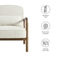 thumbnail image 2 of Charlie Boucle Upholstered Armchair in Ivory, 2 of 10