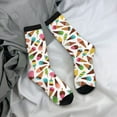 thumbnail image 5 of Logiee Ice Cream Popsicles Print Adult Socks for Men & Women,Calf Socks, Ankle Socks,Boots Socks,Breathable Casual Sock,Unisex Crew Socks, 5 of 6