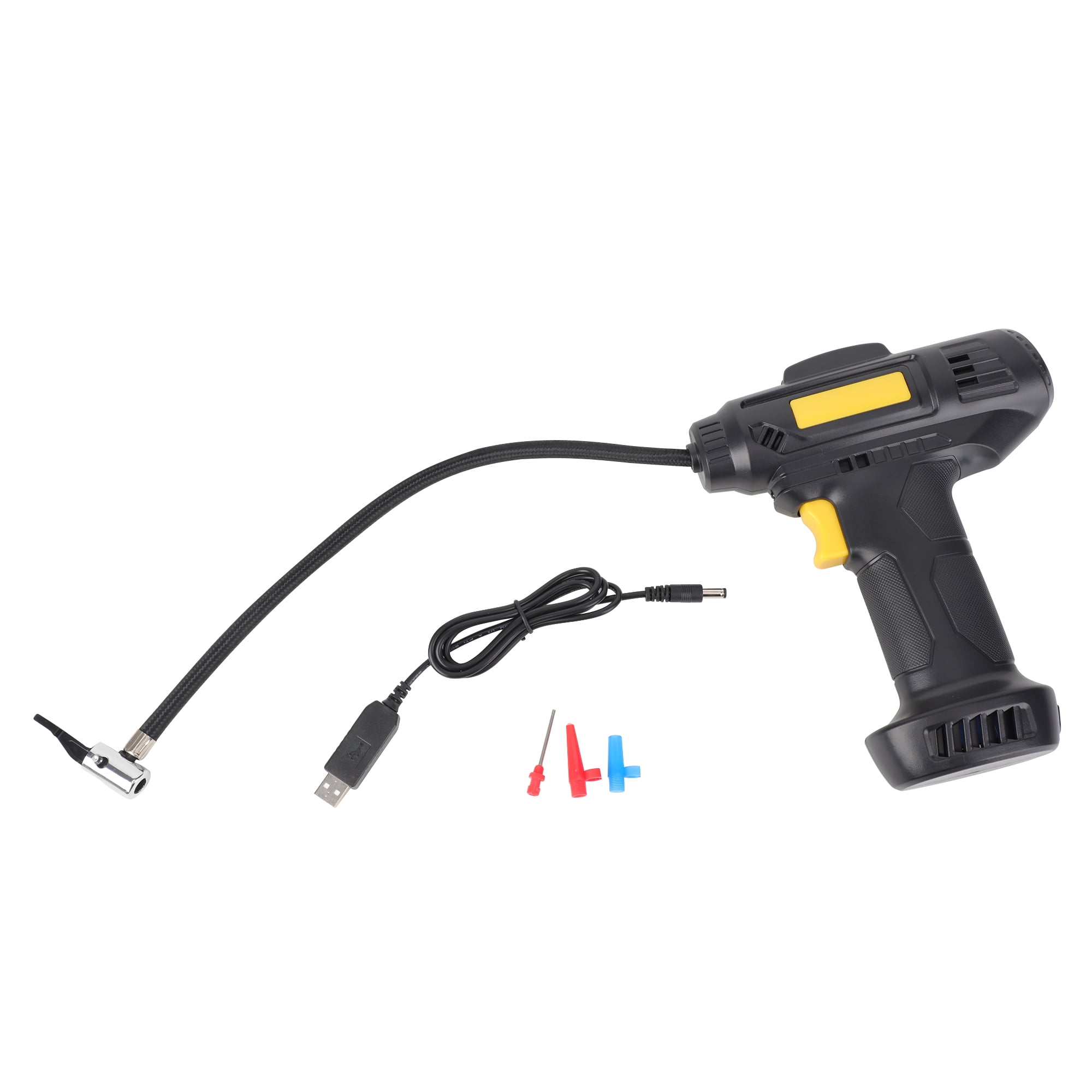 Portable Air Compressor, 120W Rechargeable Battery Powered Handheld Tire Inflator, Air Pump for Car Motorcycle E-Bike