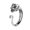 Tiger, variant on Women's Stainless Steel Simple Chinese Zodiac Animal Stackable Thin Ring Vintage Patronus Open Rings Adjustable Rat