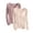Beige--tunic tops for women loose fit dressy, variant on 2 Pack Long Sleeve Shirts for Women with Built in Bras Wireless Cotton Modal Tops Plus Size Scoop Neck Basic Shirt Solid Color Casual Layering Tshirts