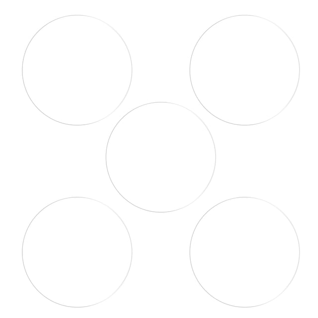 Uxcell 25mm Soft TPU Anti Scratch HD Clear Round Watch Glass Screen Protectors 5 Pack